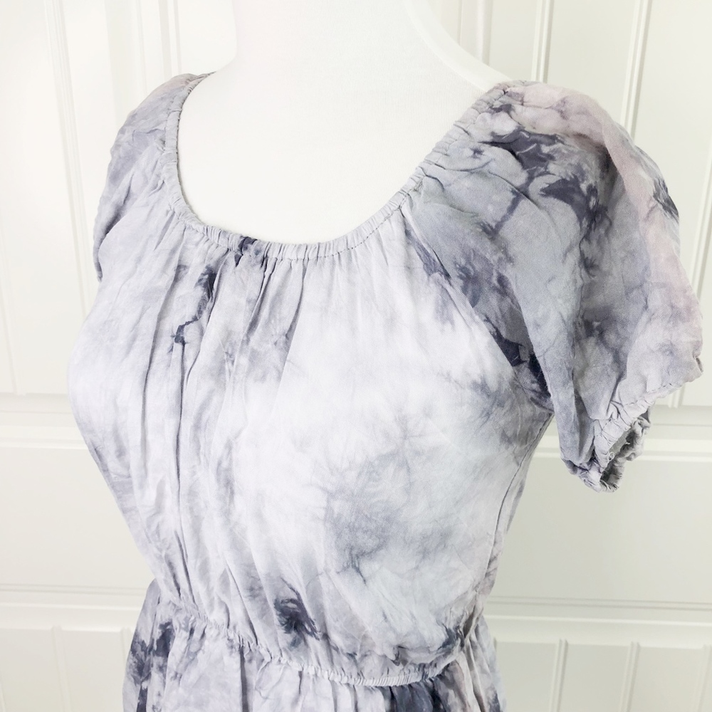 Beach by Exist BE Gray Tie-Dye Swim Coverup Dress - Picture 2 of 6